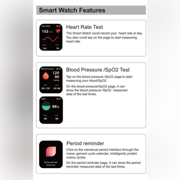 Smart Watch 1.83'' Full Touch Screen Smart Watch For Android & IOS Phones **NEW! - Picture 4 of 4